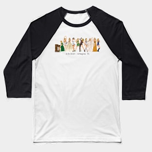 3/31 Arlington Iconic Outfits Era Lineup Baseball T-Shirt